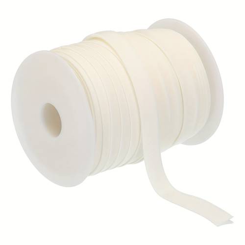 55 yards dual fold bias tape required pre cut roll for sewing quilting and craft projects white hemming ribbon for fabric binding sewing supplies sewing notions supplie