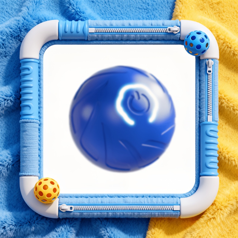 TEMU Quiet Long-lasting Electric Ball For Home. Features A Durable, Chew-resistant Shell With Powerful Yet Quiet Motion For Extended Interactive Fun