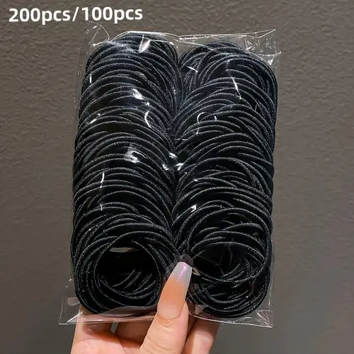 200pcs 100pcs simple elastic headband girls hair accessories elastic small rubber band hair band hair rope for adults simple headban