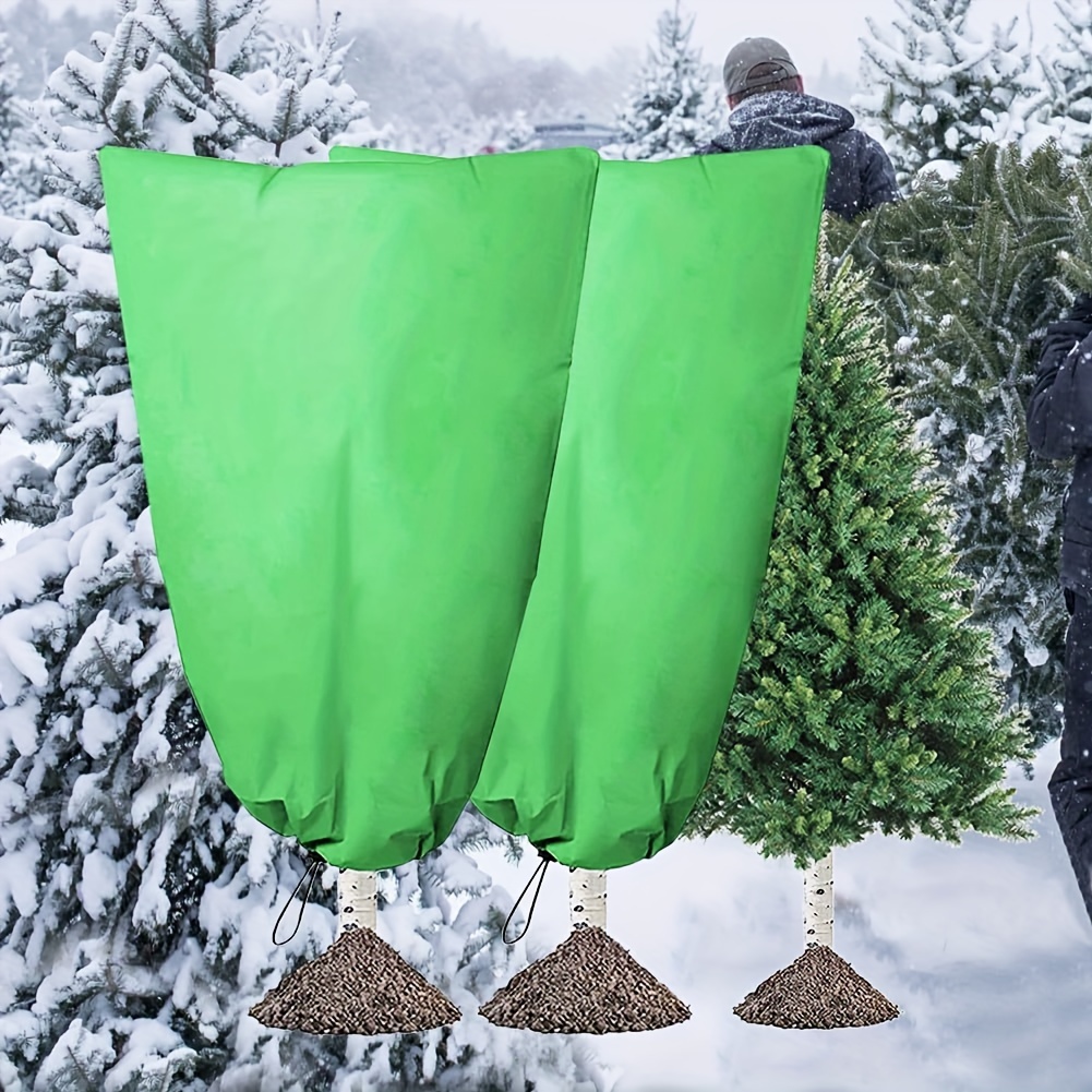 

Plant Cover, Winter Tree Protection Blanket With Drawstring, Frost-resistant Garden Shrub Protector, Outdoor Plant Moisture Cover For Lawn And