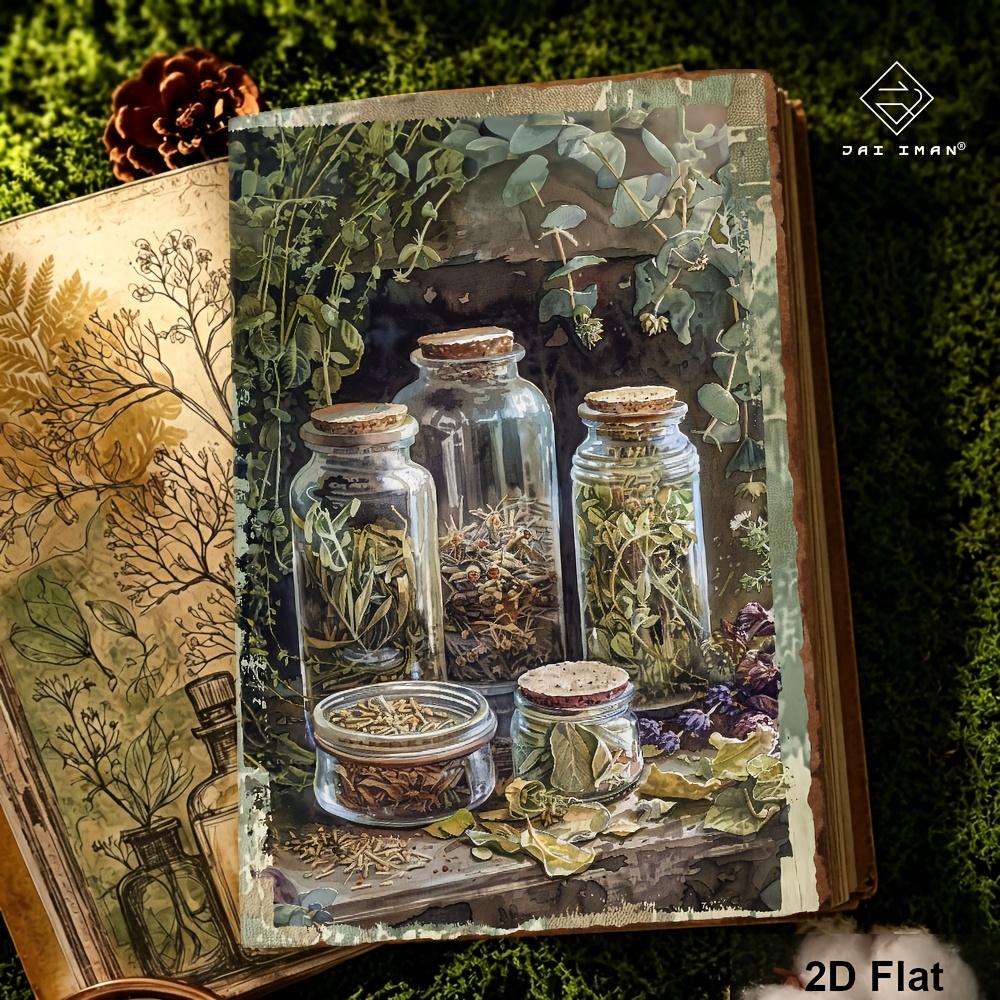 TEMU Jai Iman 96 Pages (non-repeating Patterns) A5 Size Notebook With Bottles Patterns For To-do List Notepad, Journal, Gardening Records, Social
