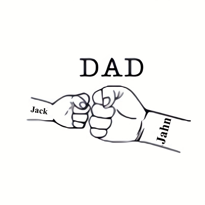 E-shop PC Personalisierter Namensschlüsselanhänger für Papa, Vatergeschenk, Personalisierter Herzförmiger Schlüsselring mit Namen von Sohn Tochter,