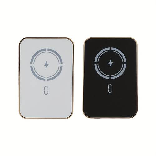 1pc batería portátil inalámbrica qi de 5000mah - carga magnética de 5w, delgada y portátil para iphone 12/13/14/15/16/17