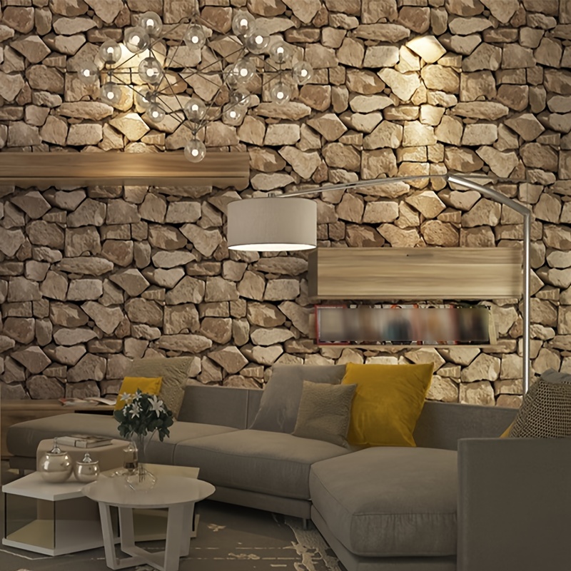 Image of 1 Roll, Retro Industrial Style Texture Self-adhesive Wallpaper, Easy To Peel And Cut, Suitable For Decoration In Living Rooms, Bedrooms, Background Walls, Cafes, Bars And Other Spaces.