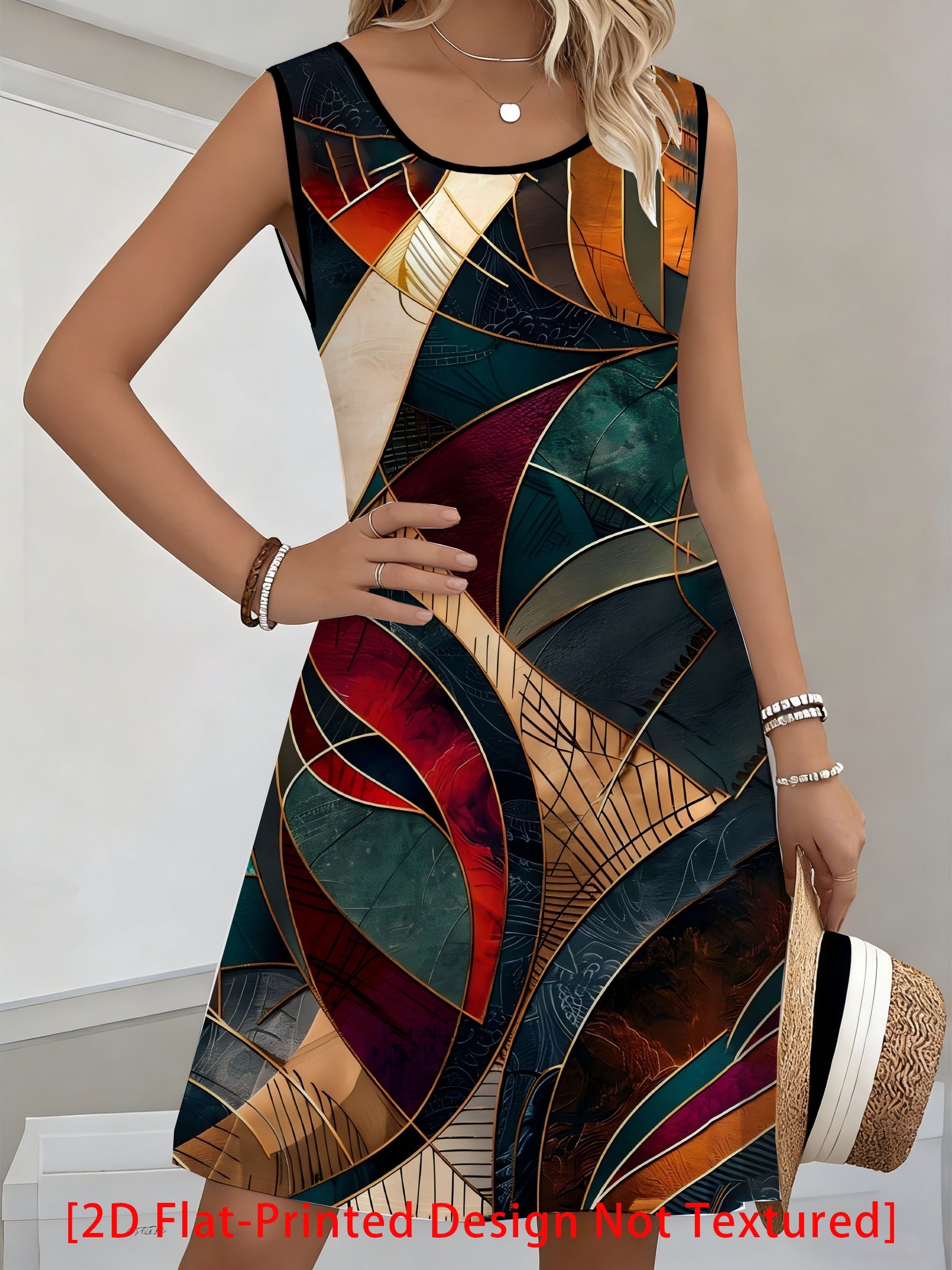 light green and maroon combination dress womens plus size luxury vintage geometric color hip hop