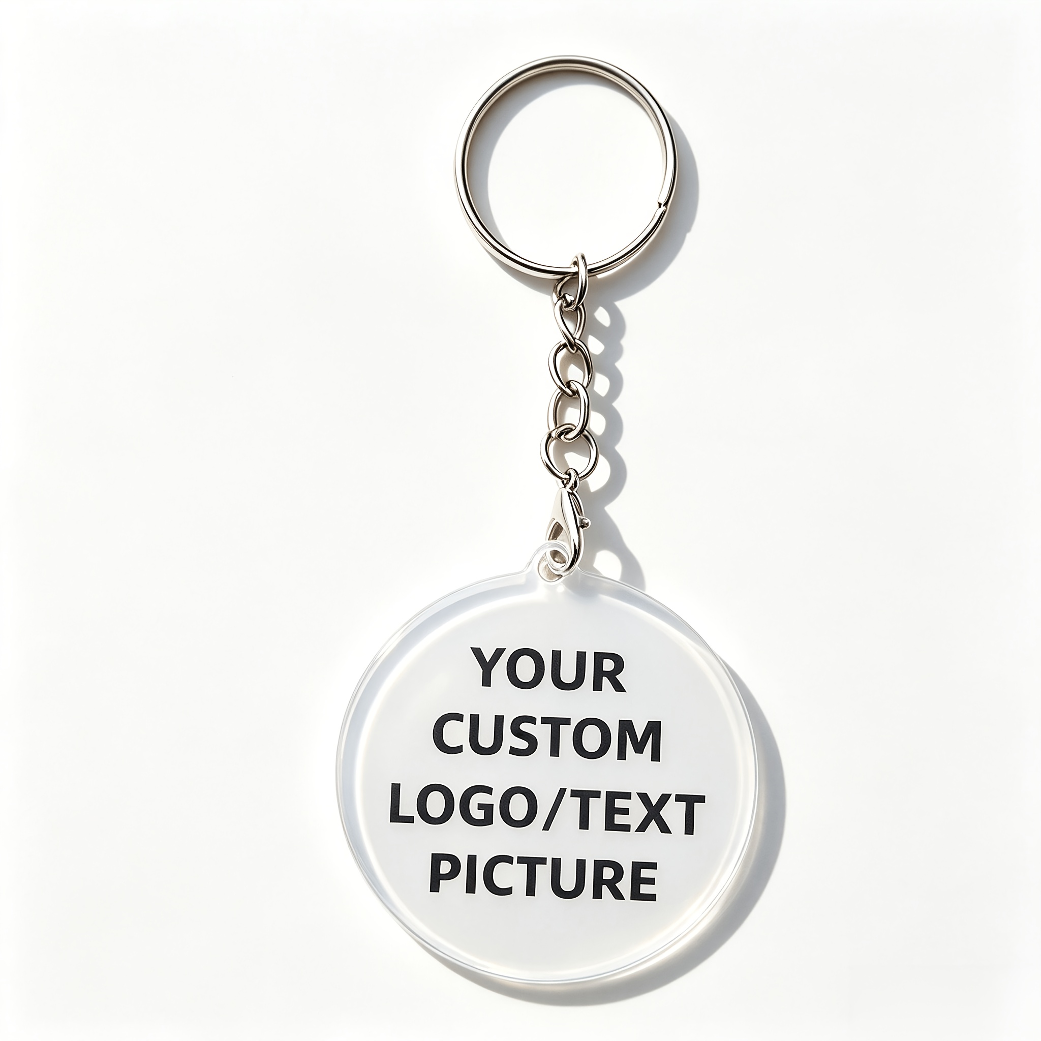 TEMU 10//50 Customizable Keychain Tags- Can Add Photos, Logos, Text, And Patterns- Durable Metal And Plastic Keyrings, Suitable For , Promotions,