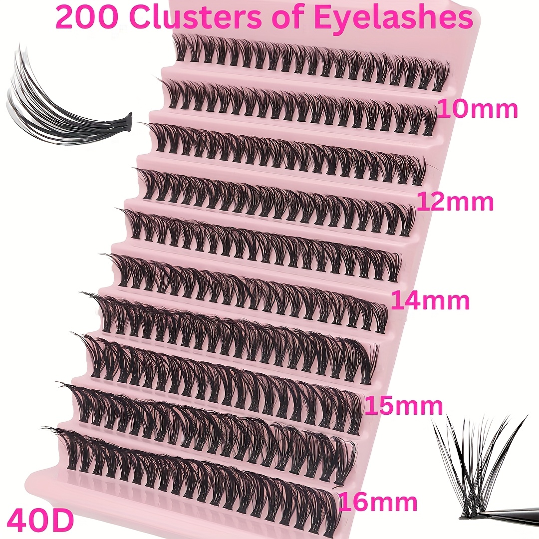 400 720pcs diy eyelash extension set single eyelash   9 18mm mix 30d 40d with eyelash bonding tweezers for beginners exquisite gift set exquisite gifts new year gifts valentines day gifts details 3