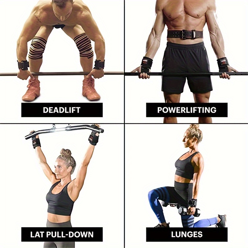 2pcs Fitness Squat and Deadlift Wrist Support Hooks for Weightlifting, Strength Training Equipment