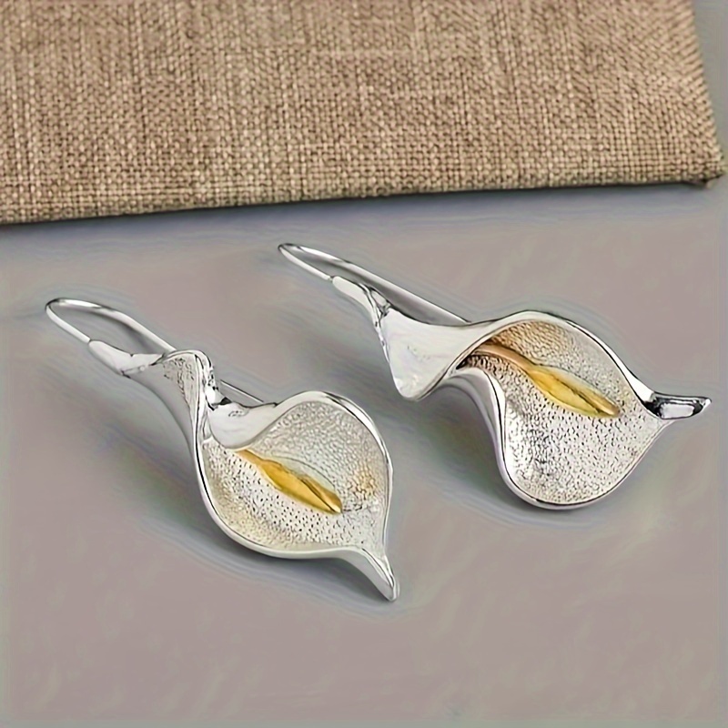 Bohemian Style Floral Statement Hook Earrings, Wedding Gift