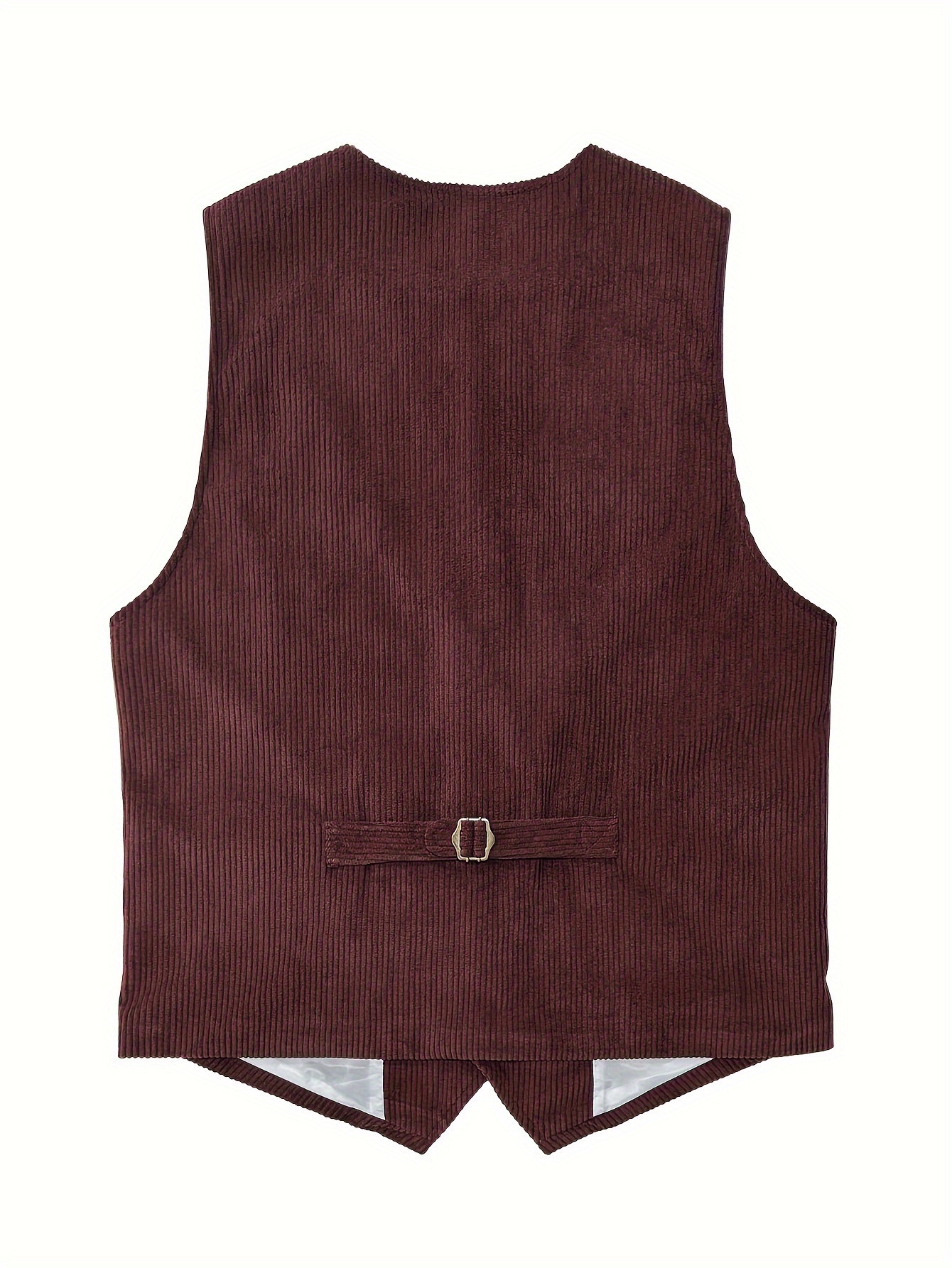men's vintage corduroy vest elegant british style sleeveless