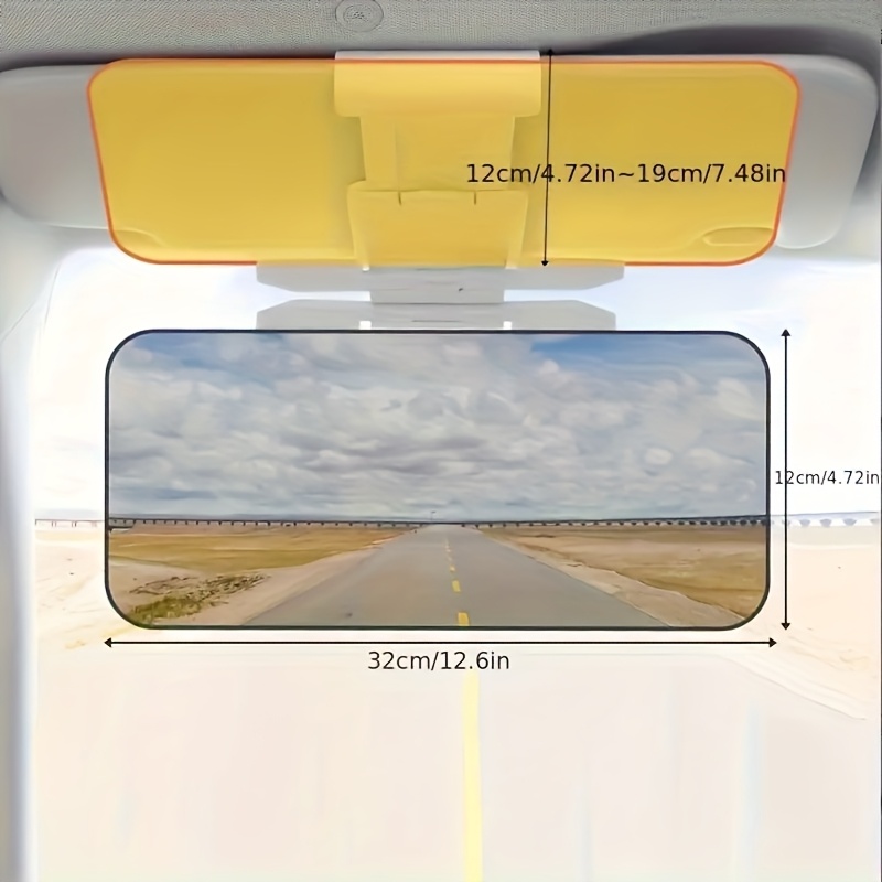 

Universal Car Sun Visor Extender, Polarized Plastic Sunshade, Uv Protection, Prevents , Prevents Snow , Suitable For Sun Visor Vehicles.