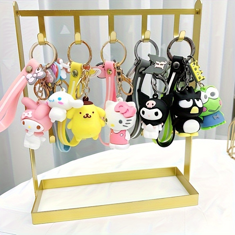

Authorized 7pcs Cartoon Sanrio Hello Kitty Key Chain For Men, Action Figure Pvc Model Doll Keychain, Cute Bag, Key, Phone, Decoration