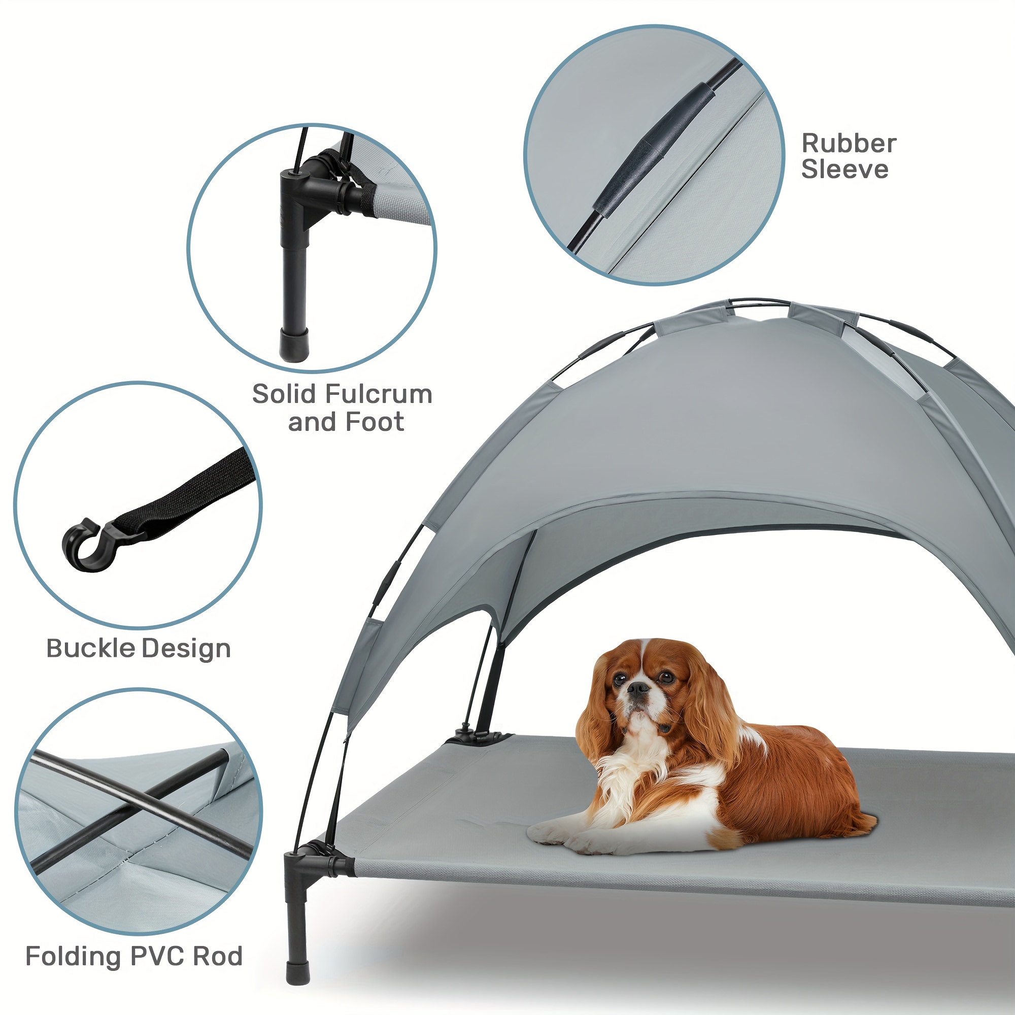 elevated dog bed dog cot removable Temu