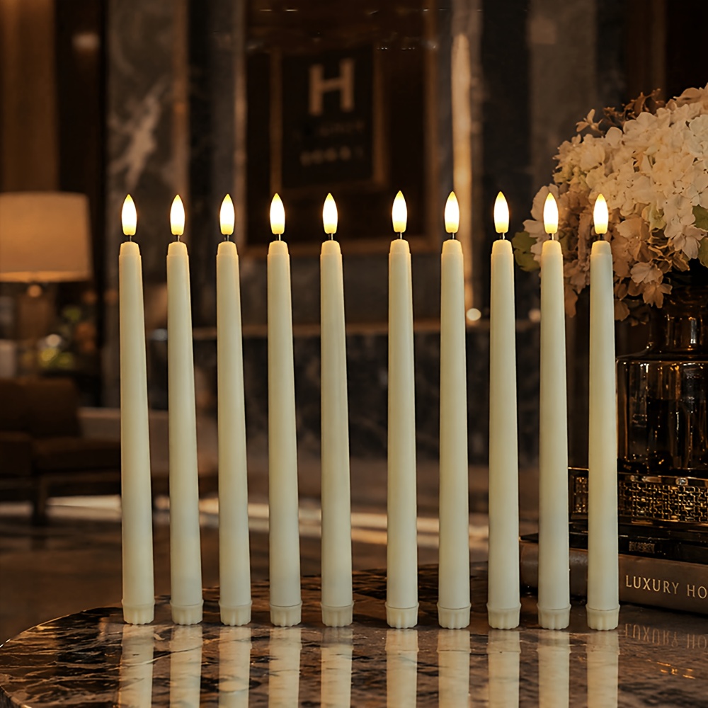 24pcs Beige LED Flameless Candle Lights Set