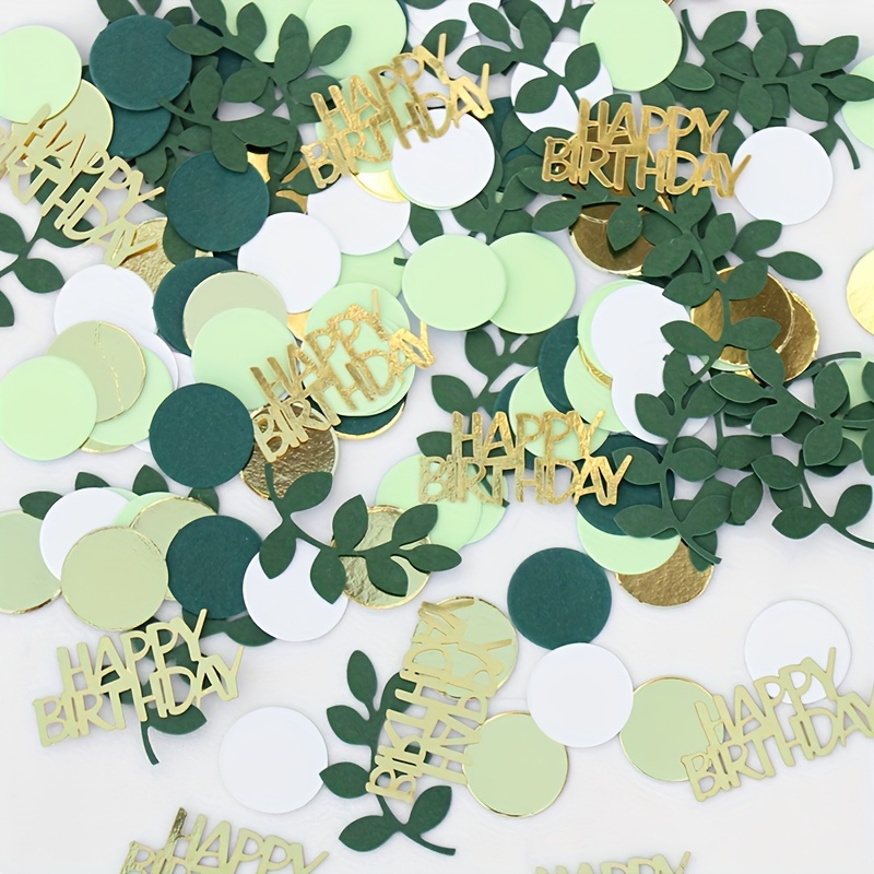 

120pcs & Golden "" Paper Confetti - Elegant Round Discs For Diy Birthday Party Table Decorations & Celebratory