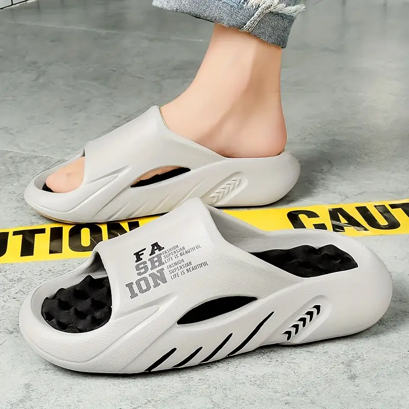 mens slippers 2024 and summer comfortable outsole outdoor casual eva slippers mens fashion cool slides anti slip wear resistant breathable all match couple slippers Product details 8