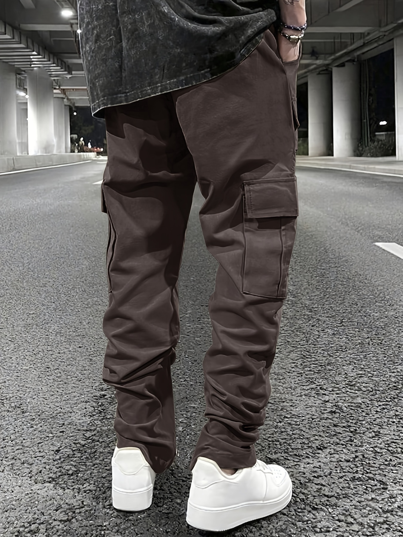 Pantalon De Randonnée Extensible Pour Homme - Pantalon De Jogging Cargo Décontracté Avec Cordon De Serrage - Pantalon Chino à Taille élastique Pour Homme - Coupe Décontractée - Pantalon De Sport Avec