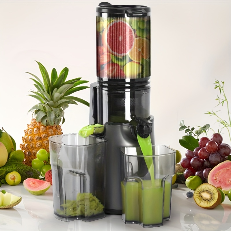 TEMU Cold Press Juicer, 350w Slow Juicer Machines Fit Whole Vegetables And Fruits, Juice Extractor Machine With , Easy To Clean, Gifts For , Holiday Gift, Gifts For Christmas.