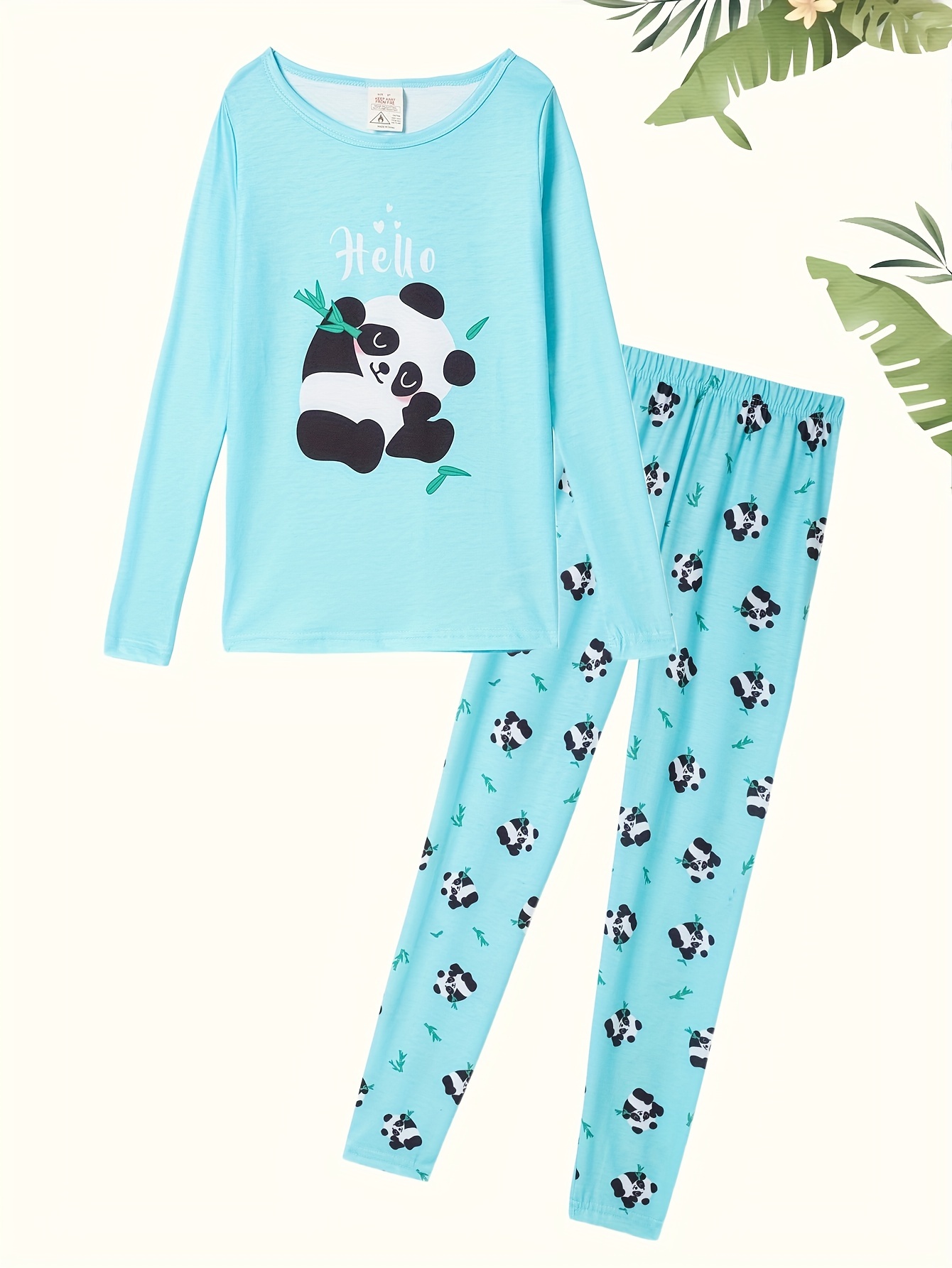 panda pajamas girls sold on Temu Canada