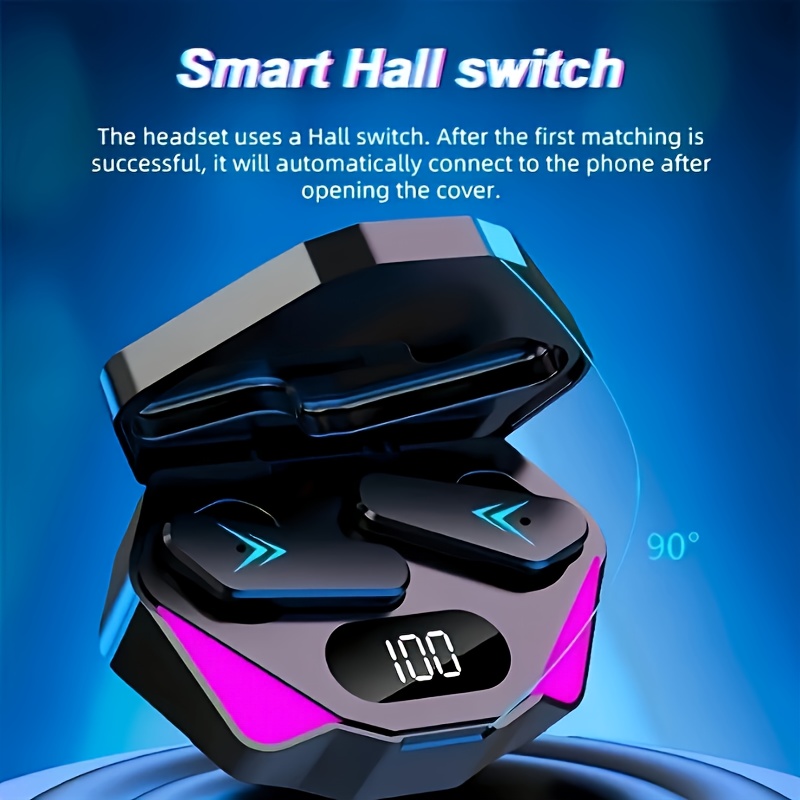 X15 Cool Flashing Battery Level Display Suitable for Gaming, Listening to Music, Making Calls with Ultra-Low Latency