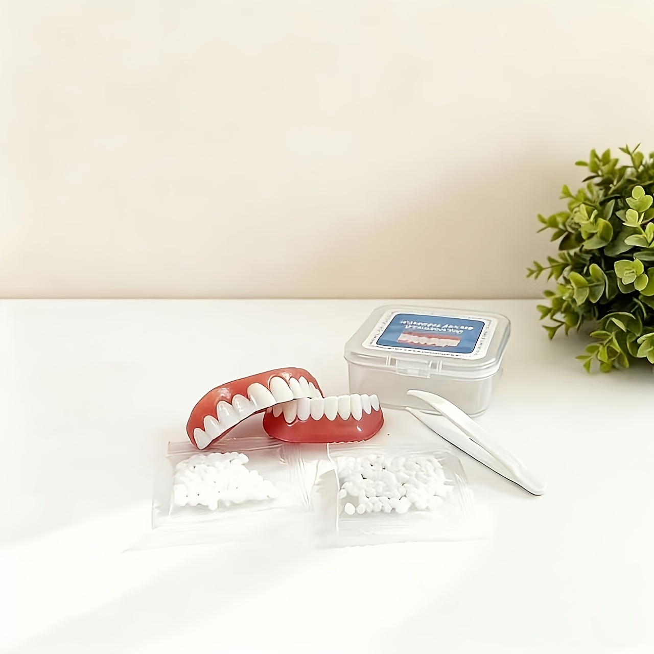 Image of Adjustable Upper And Lower Dental Veneers, Suitable For Edentulous Adults—comfortable Removable Design, Easy To Clean And Wear, Decorative Teeth (cosmetic Teeth Veneers)