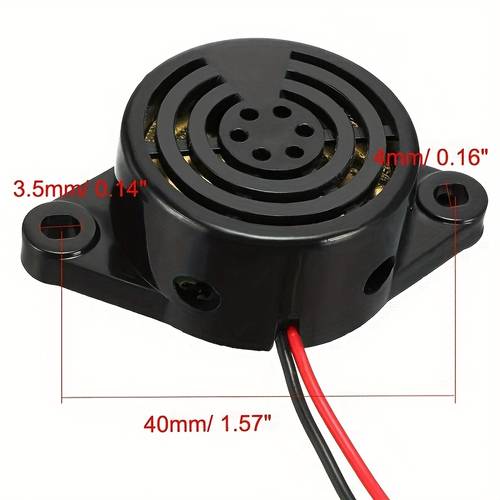 2 6 10pcs black white sfm 27 i 3 24v 100db black white alarm electronic buzzer sounder continuous sound