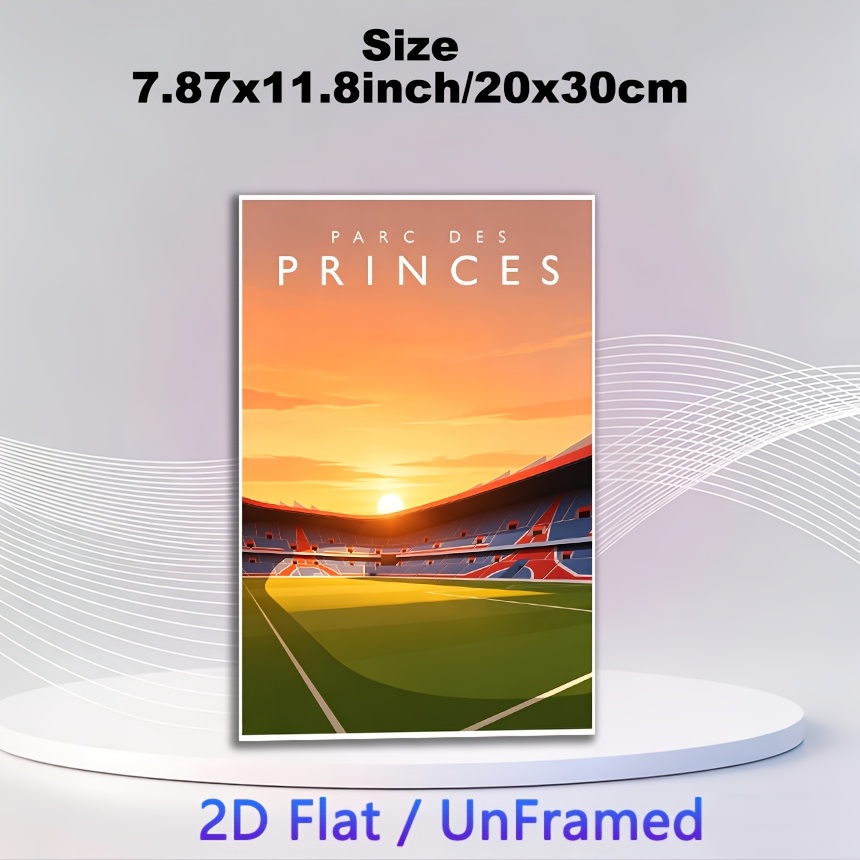 TEMU Événement de football 2026 - Affiches et plates 2D, 1 affiche sur toile de peintures, affiche de peinture de de football, affiche de peinture de