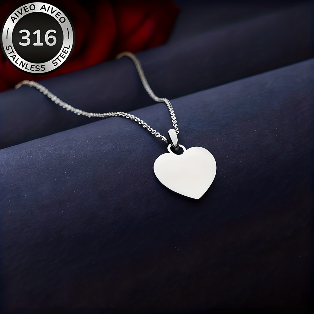E-shop Herz Halskette für Damen - Eleganter, minimalistischer Anhänger in Goldton, Anti-Anlaufen & Farbecht, Alltags- & Party-Schmuck für Valentinstag,