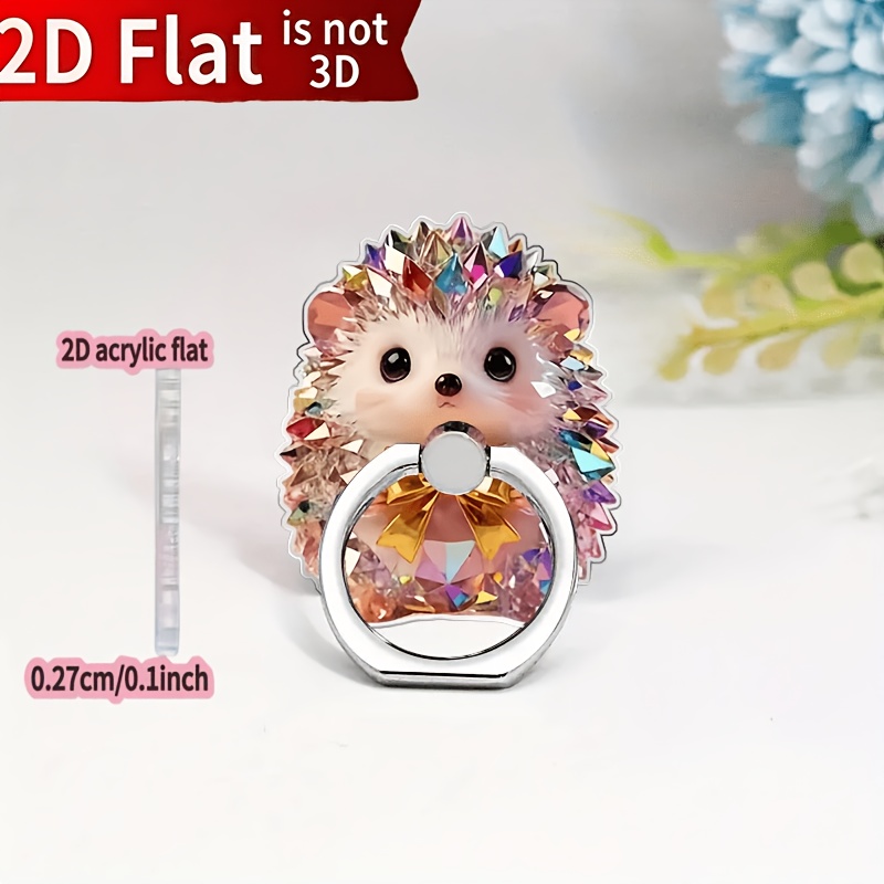 TEMU Soporte para teléfono móvil giratorio 360° con mapa de erizo de color 2D, 1 pieza, soporte anticaídas para teléfono móvil, soporte , soportes