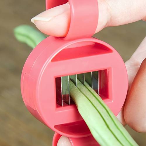 multi functional vegetable and bean slicer manual no power required gadget for red abs plastic ideal for home use vegetable slicer and chopper