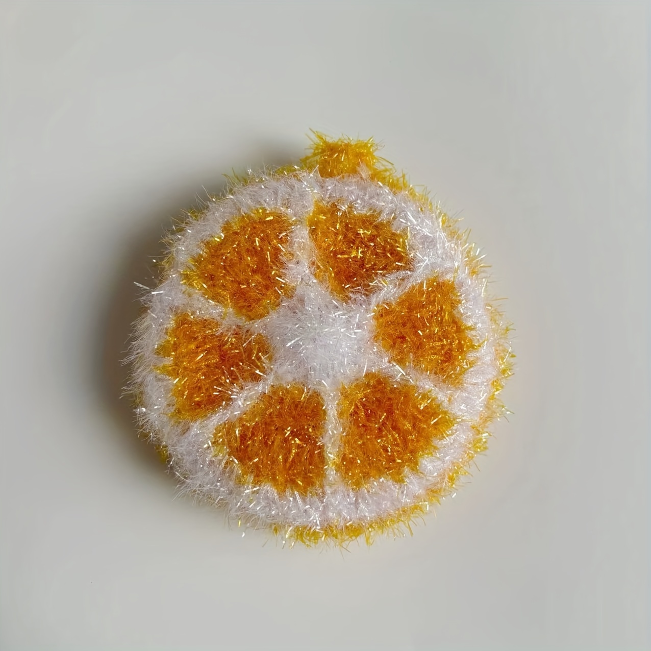 TEMU Manufacturer Wholesale Grapefruit Acrylic Cloth Thickened Double Layer Scouring Pad Handmade Crochet Dishcloth Kitchen Supplies Cleaning Tools