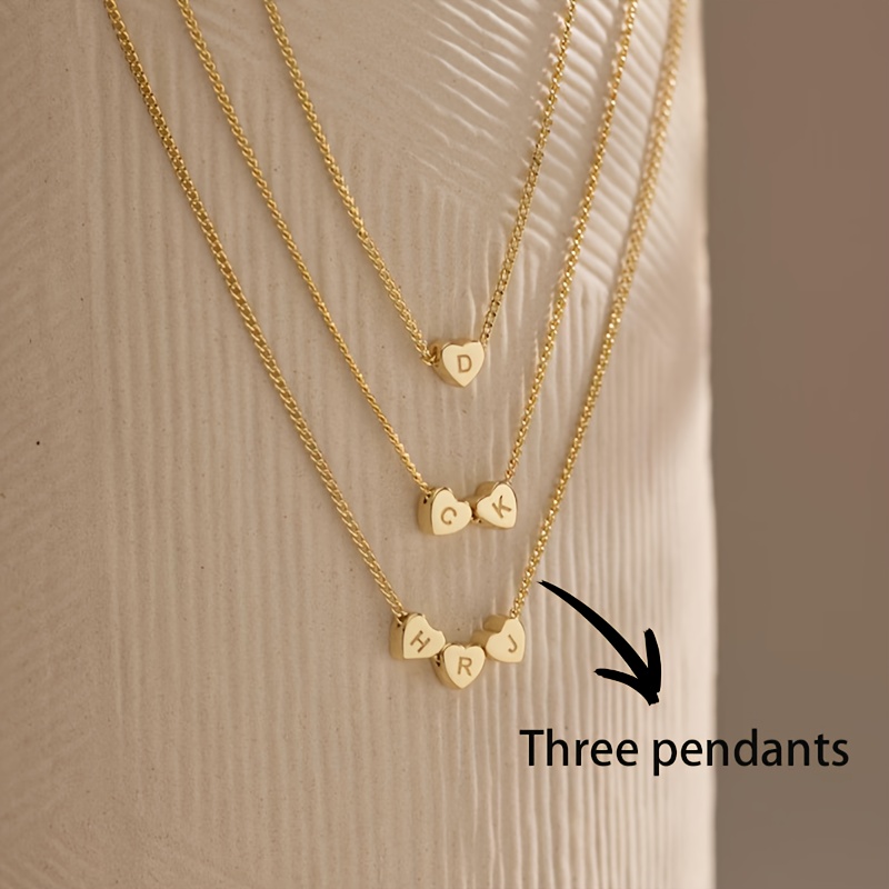 TEMU Gepersonaliseerde roestvrijstalen hangerketting voor dames, gegraveerd met geluksletters of -cijfers. Een perfect cadeau voor Valentijnsdag,