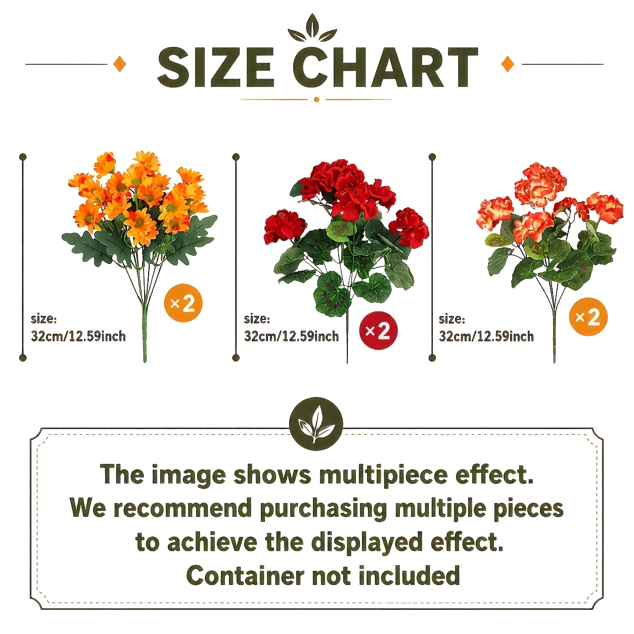 Image of 6pcs Autumn Artificial Geranium Gradient Daisy Mixed Bouquet, Orange-yellow Small Daisy Fake Flowers, Thanksgiving Halloween Home Porch Flower Pot Planter Box Outdoor Garden Arrangement Decoration