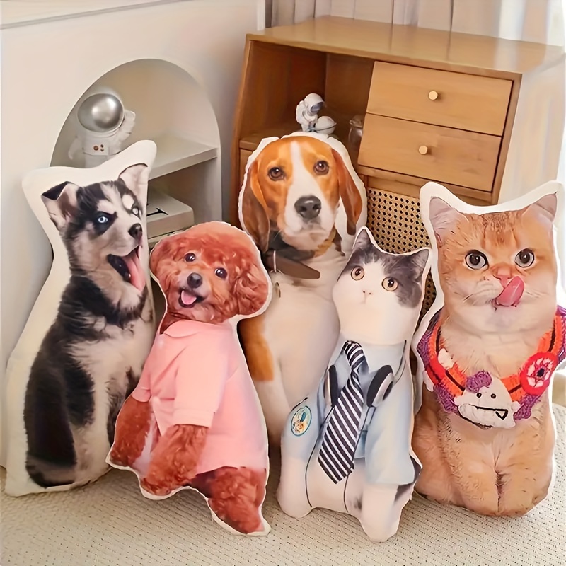 

[customer ] Custom Pet Photo Plush Pillow - Personalized Face Cushion With Hidden Zipper, Thanksgiving, Valentine's, Halloween, Christmas Gifts