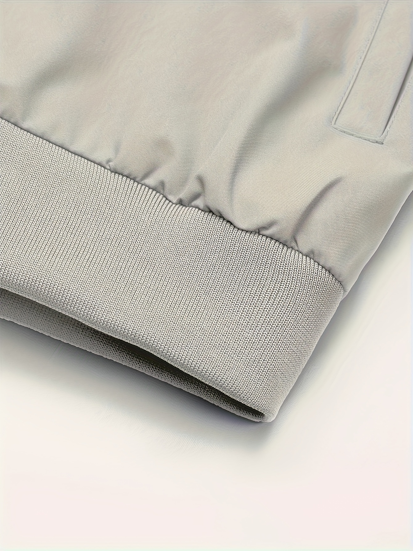 Men'S Stand Collar Color Block Bomber Jacket | Non-Stretch, Zipper Closure, Pocket Details, Regular Fit