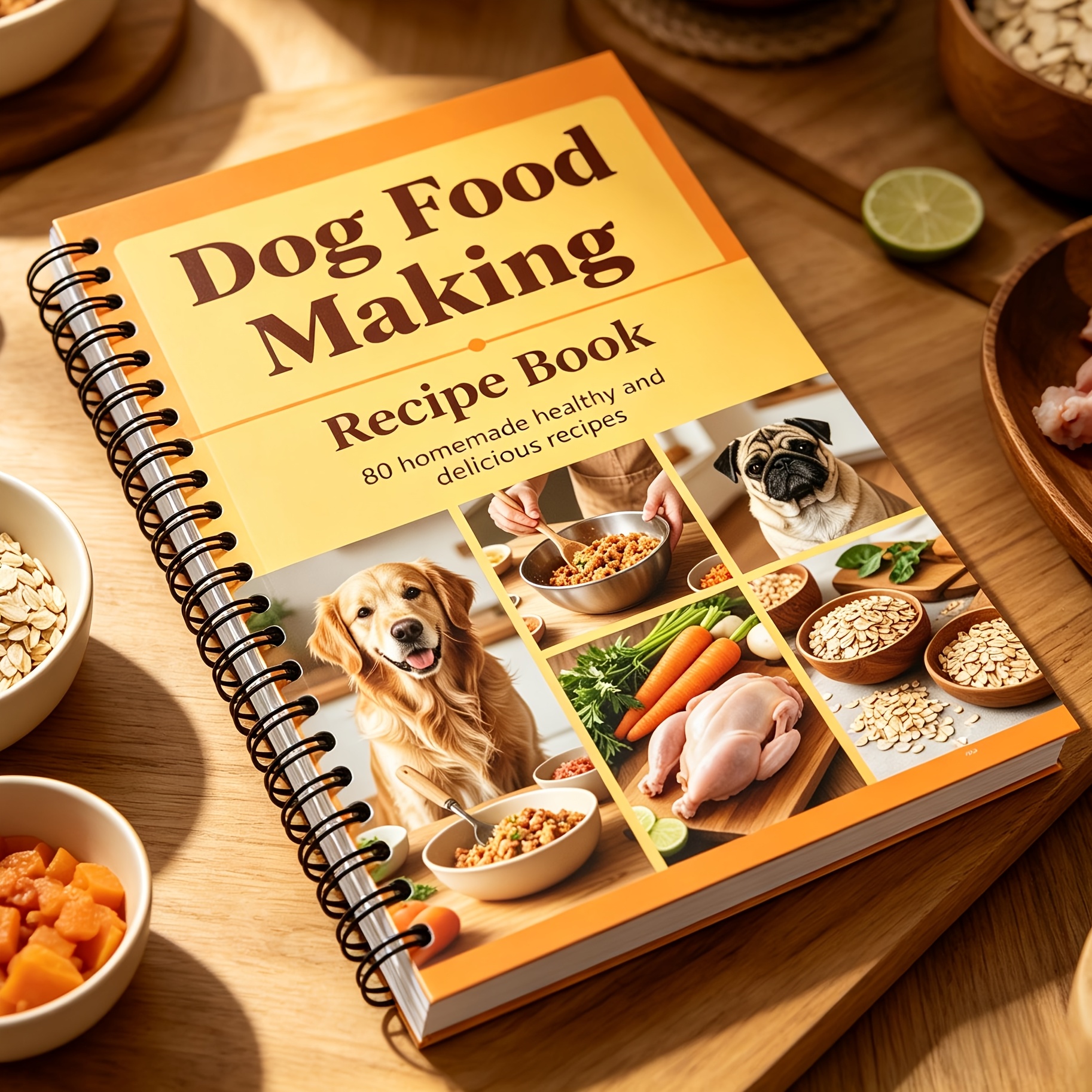 Easy Homemade Dog Food: 80+ Recipes And Production Processes/Spiral Binding, Fresh Feeding Guide for Pets, Suitable for Busy Owners, Keeping Dogs Happy And Healthy Suitable for All Breeds - Image 4