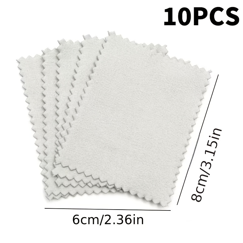 10pcs Polishing Cloth Pack for Jewellery Cleaning