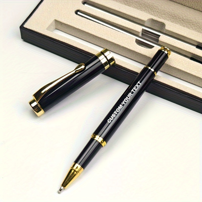 TEMU Pen Set Including And 2 Refills, For Free Laser Engraving Of A Personalized Name. This Makes A Great Christmas Gift, New Year Present, Father's
