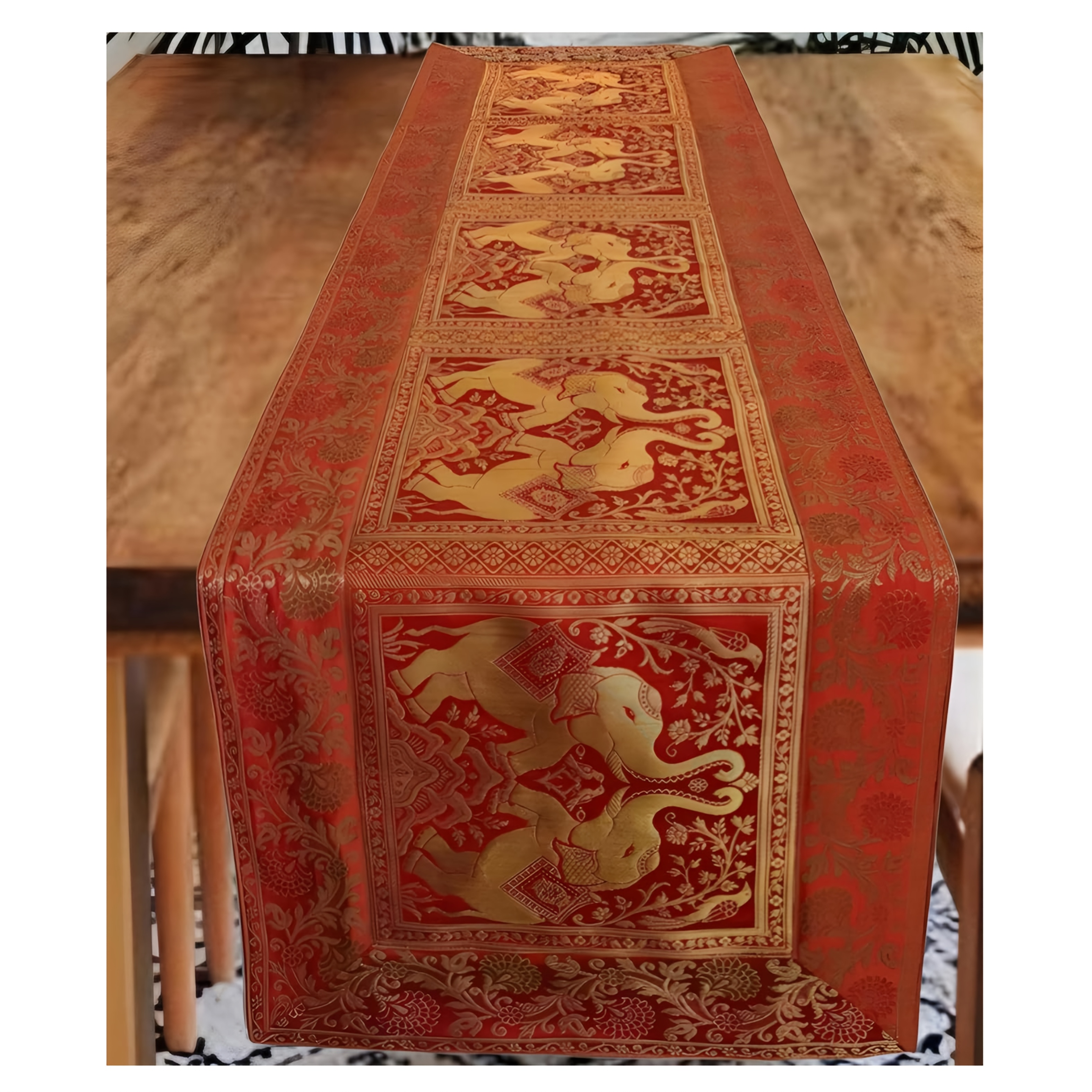 TEMU 1pc, Farmhouse Table Runner For Bohemian Style Table Runner, Suitable For Coffee Table Decoration, Table Runner
