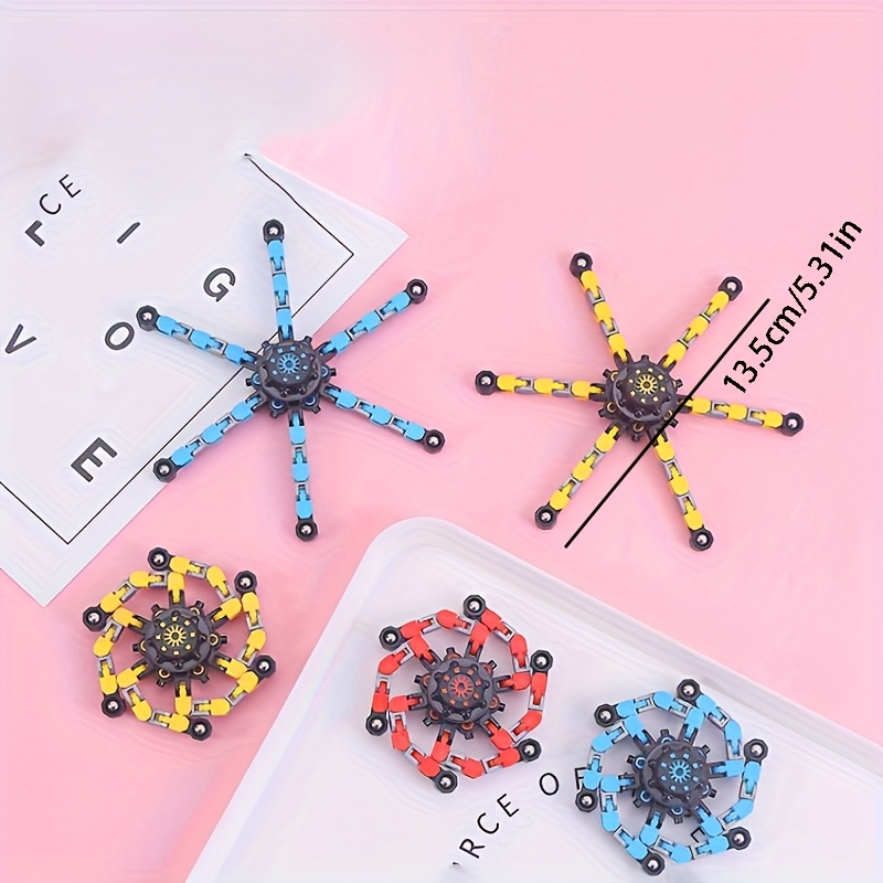 3pcs Mech Chain Spinning Gyroscope DIY Stress Toy