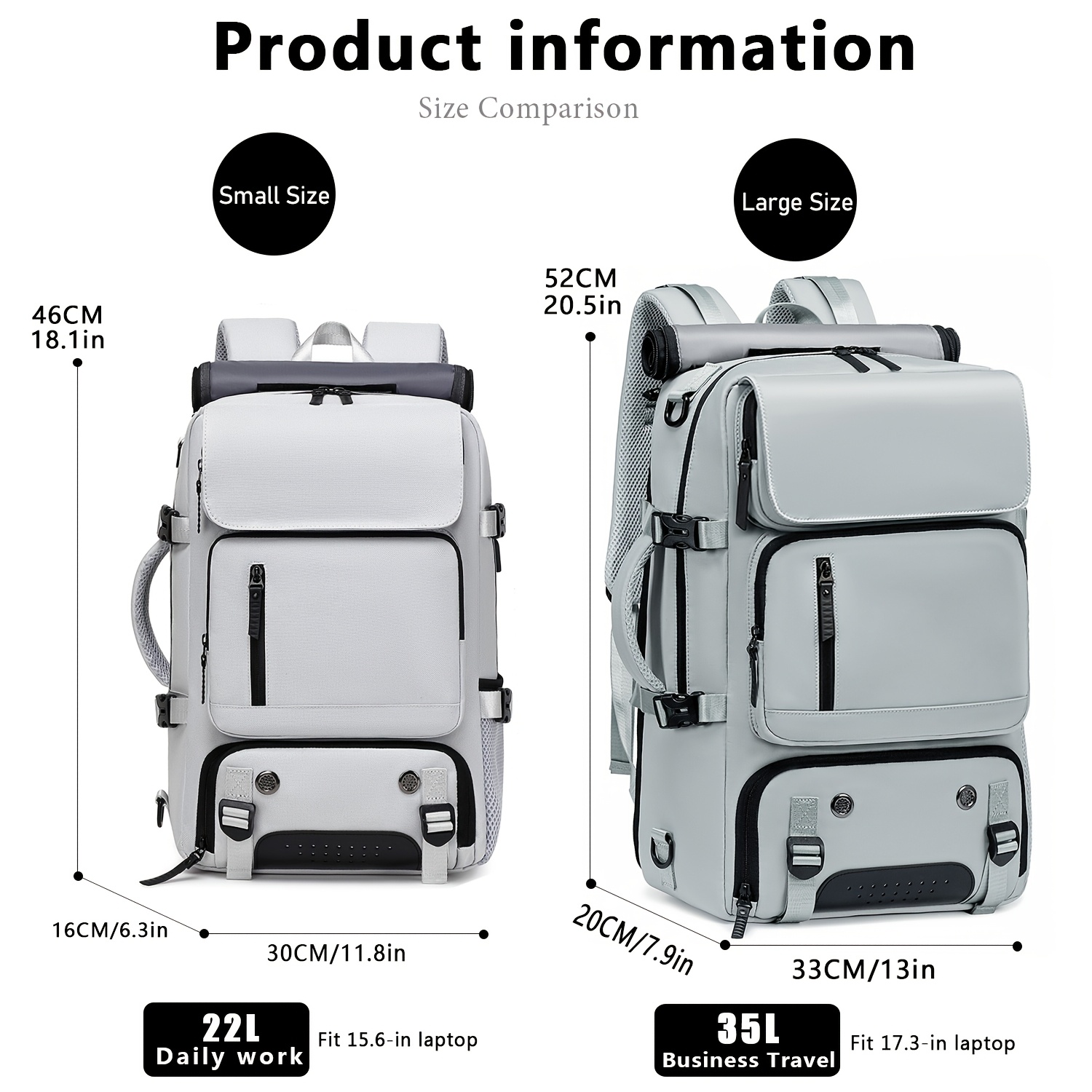 baby bag backpack black leather BEIS Travel The Everyday Diaper Backpack in Black