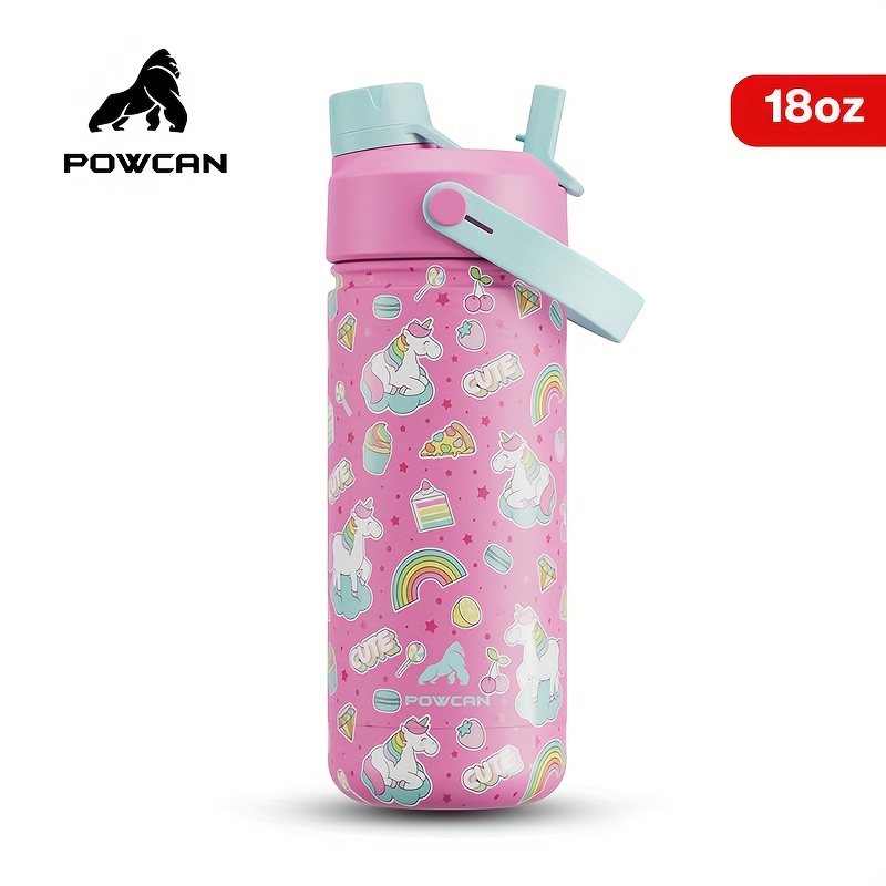 18oz   unicorn rainbow design insulated water bottle non slip stainless steel   valentines day easter mothers day   valentines day gift   design durable build   0
