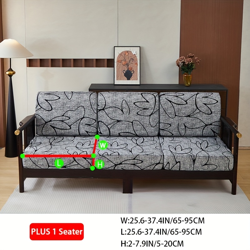TEMU 1pc Printed Non-slip Elastic Sofa Cover, Stretchable Sofa Slipcover For , Dust-proof Sofa Cover, Cat Scratch-resistant Sofa Cover, Expandable,