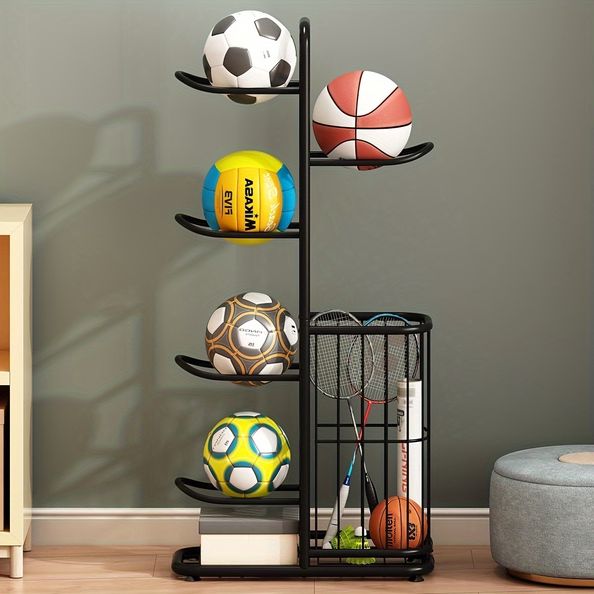 Haofy Organizzatore per Attrezzature Sportive, di Stoccaggio in Garage