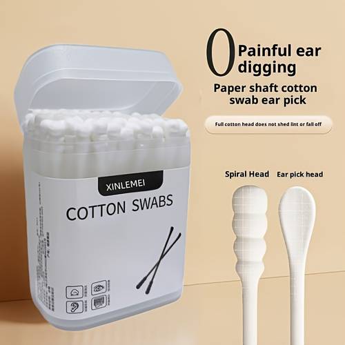 100 count disposable swabs safe for home use double tipped flexible lint free for ear cleaning and multipurpose use