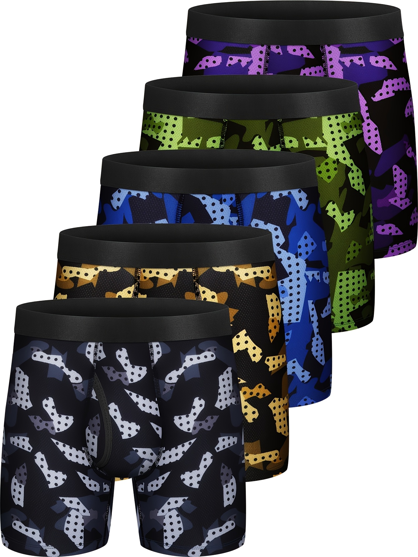 BEFASY Men's Ice Silk Boxer Briefs - Breathable High Waist Trunks, Soft & Silky For Everyday Comfort & Special Occasions