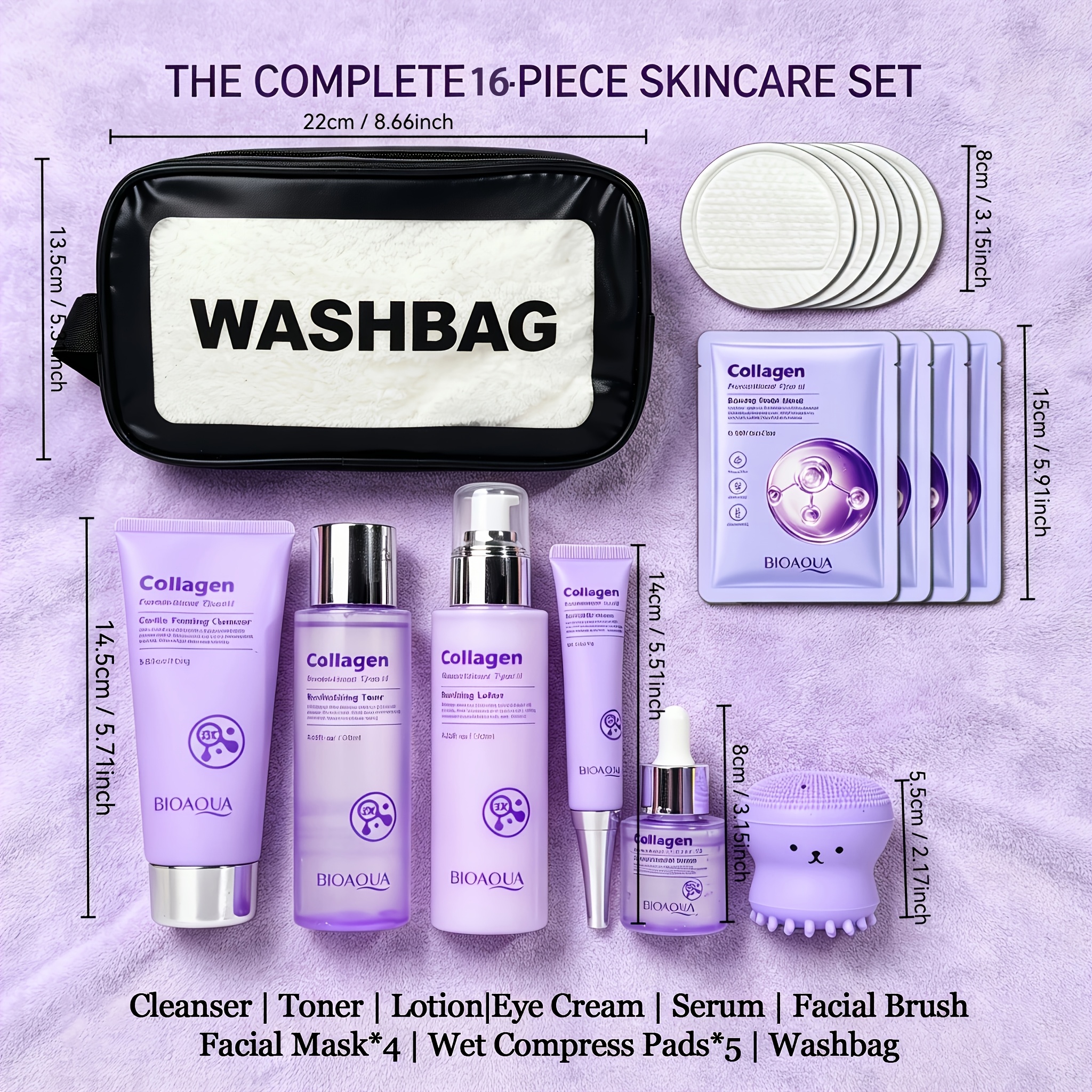 Collagen Hydration Skincare Set with Daily Essentials