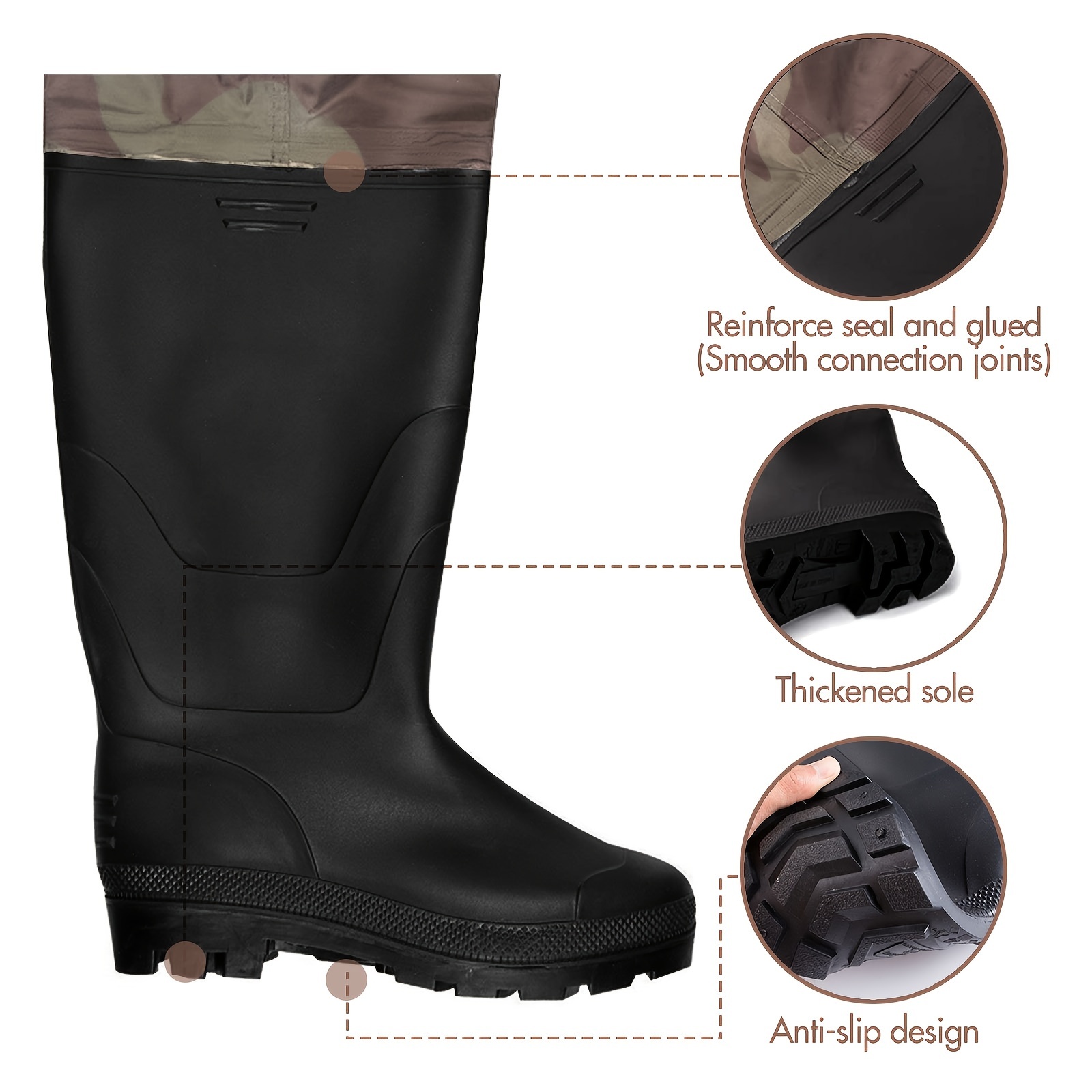 Breathable Camo Waders