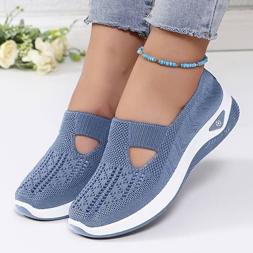 zapatillas ortopédicas cómodas sin cordones para mujer, zapatos de malla transpirable para caminar todo , zapatillas para mujer, zapatillas sin cordones para mujer, almacén local, zapatos para mujer
