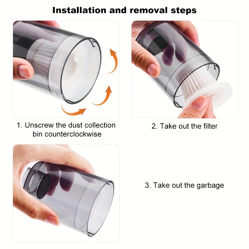 1/3/5pcs Multi-Purpose Car Vacuum Filter - Durable, Washable And Reusable - Enhances The Suction Power And Performance of Your Handheld Vacuum